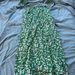 Floral Green Dress